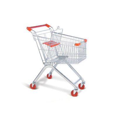 qualité  Cheap Folding European Metal Supermarket Shopping Trolley Grocery Cart For Sale usine