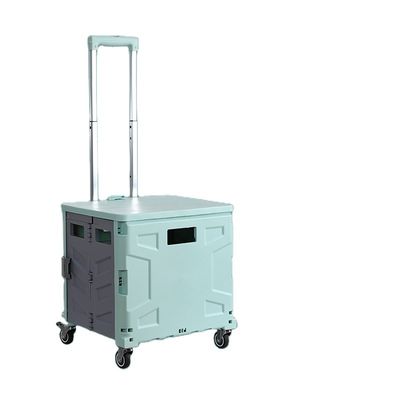 qualité  Modern AU CAT Folding Trolley Grocery Serving Cart Rolling Portable Shopping Cart with 4 Wheels Luggage Rotating Mobile Travel usine